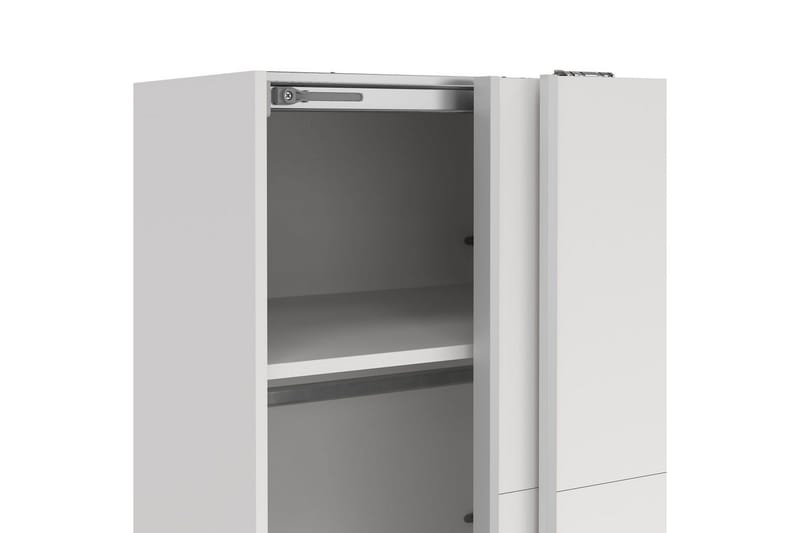 Elvos Garderobe 139x220 cm - Hvit - Oppbevaring - Garderober & garderobesystem