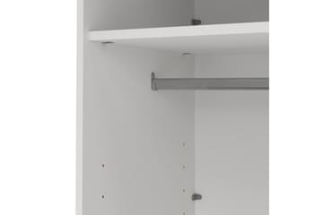 Elvos Garderobe 139x220 cm - Hvit - Oppbevaring - Garderober & garderobesystem