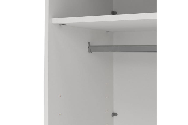 Elvos Garderobe 139x220 cm - Hvit - Oppbevaring - Garderober & garderobesystem