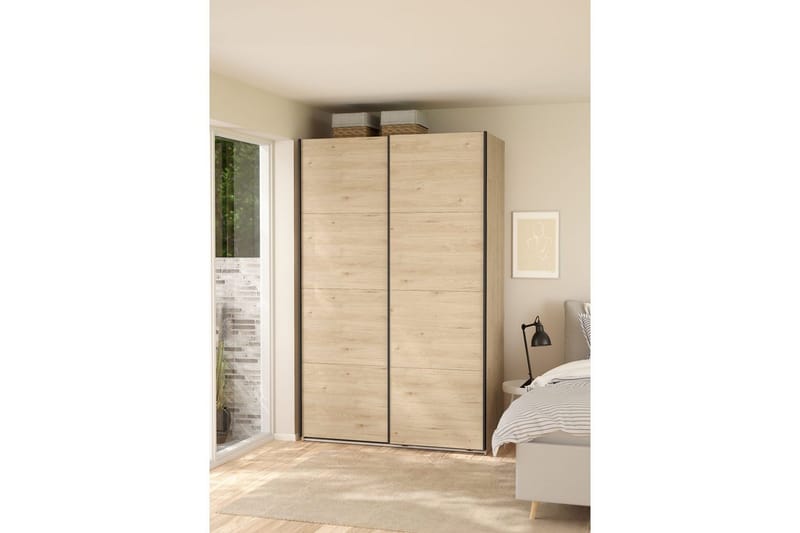 Elvos Garderobe 139x220 cm - Natur - Oppbevaring - Garderober & garderobesystem
