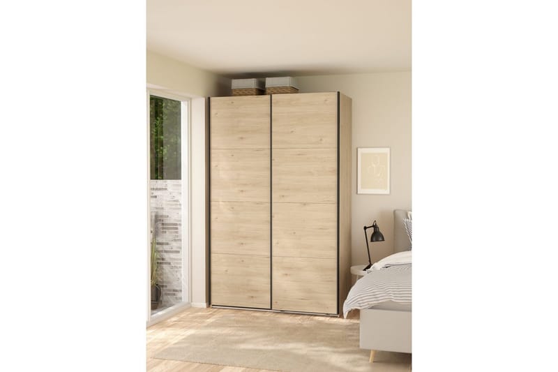 Elvos Garderobe 139x220 cm - Natur - Oppbevaring - Garderober & garderobesystem