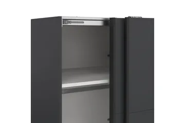 Elvos Garderobe 139x220 cm - Svart - Oppbevaring - Garderober & garderobesystem