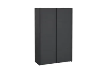 Elvos Garderobe 139x220 cm - Svart - Oppbevaring - Garderober & garderobesystem