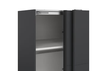 Elvos Garderobe 139x220 cm - Svart - Oppbevaring - Garderober & garderobesystem