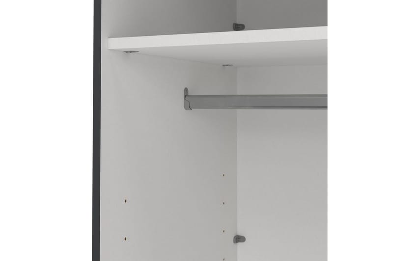Elvos Garderobe 139x220 cm - Svart - Oppbevaring - Garderober & garderobesystem