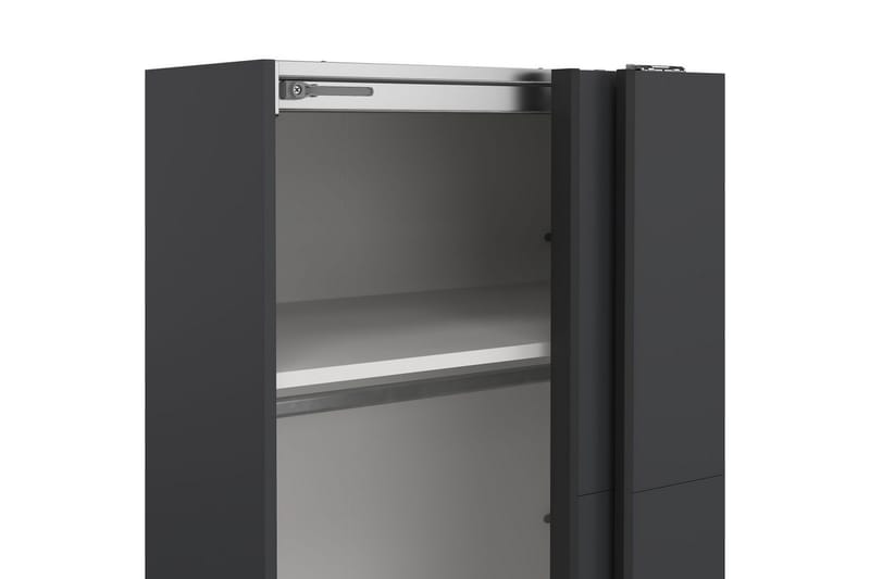 Elvos Garderobe 179x220 cm - Grå - Oppbevaring - Garderober & garderobesystem