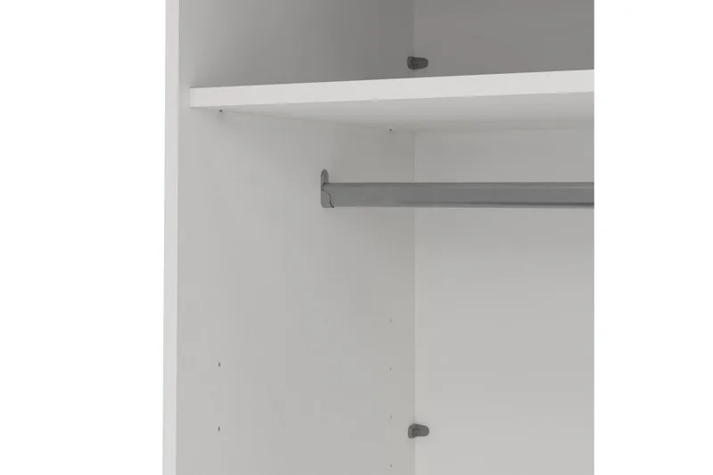 Elvos Garderobe 179x220 cm - Hvit - Oppbevaring - Garderober & garderobesystem