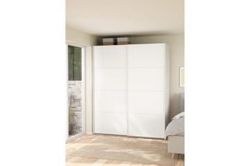 Elvos Garderobe 179x220 cm - Hvit - Oppbevaring - Garderober & garderobesystem