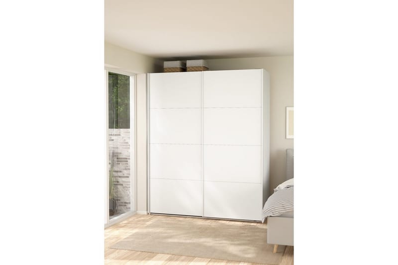 Elvos Garderobe 179x220 cm - Hvit - Oppbevaring - Garderober & garderobesystem