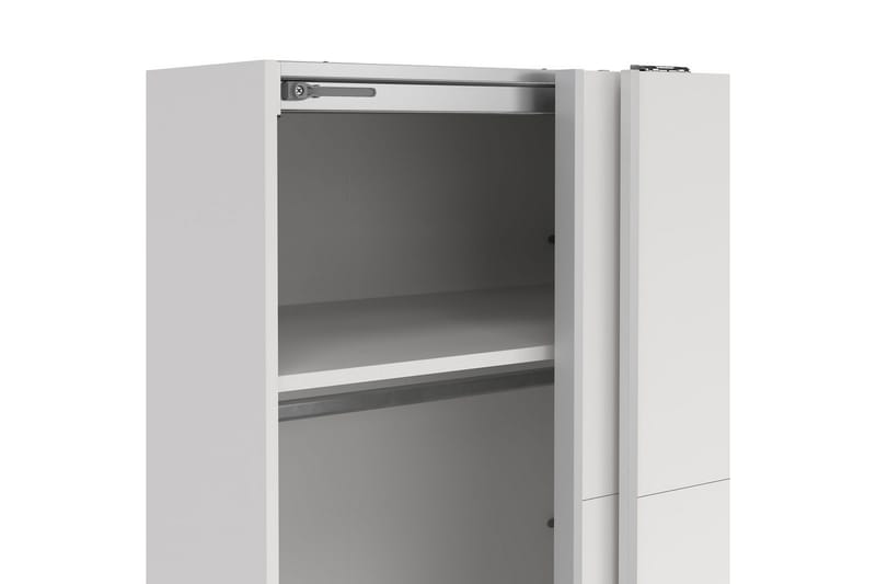 Elvos Garderobe 179x220 cm - Hvit - Oppbevaring - Garderober & garderobesystem