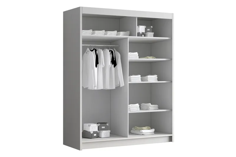 Emet Garderobe 150x200 cm - Beige - Oppbevaring - Garderober & garderobesystem