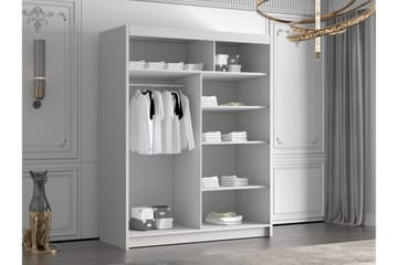 Emet Garderobe 150x200 cm - Svart - Oppbevaring - Garderober & garderobesystem