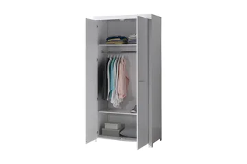 Erik Garderobe 99,5 cm i Malt Tre - Hvit - Oppbevaring - Garderober & garderobesystem