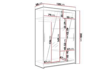 Estella Garderobe LED-belysning - Beige - Oppbevaring - Garderober & garderobesystem