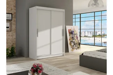 Estella Garderobe Skyvedører - Hvit - Oppbevaring - Garderober & garderobesystem