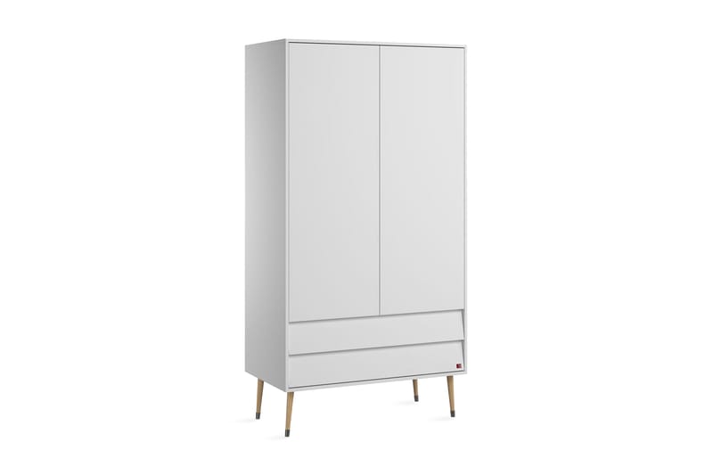 Evolve Garderobe med Oppbevaring i Tre, Hvit