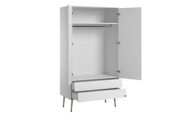 Evolve Garderobe med Oppbevaring i Tre - Hvit - Oppbevaring - Garderober & garderobesystem