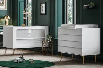 Evolve Garderobe med Oppbevaring i Tre - Hvit - Oppbevaring - Garderober & garderobesystem