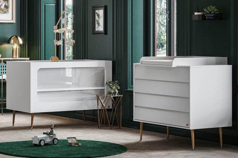Evolve Garderobe med Oppbevaring i Tre - Hvit - Oppbevaring - Garderober & garderobesystem