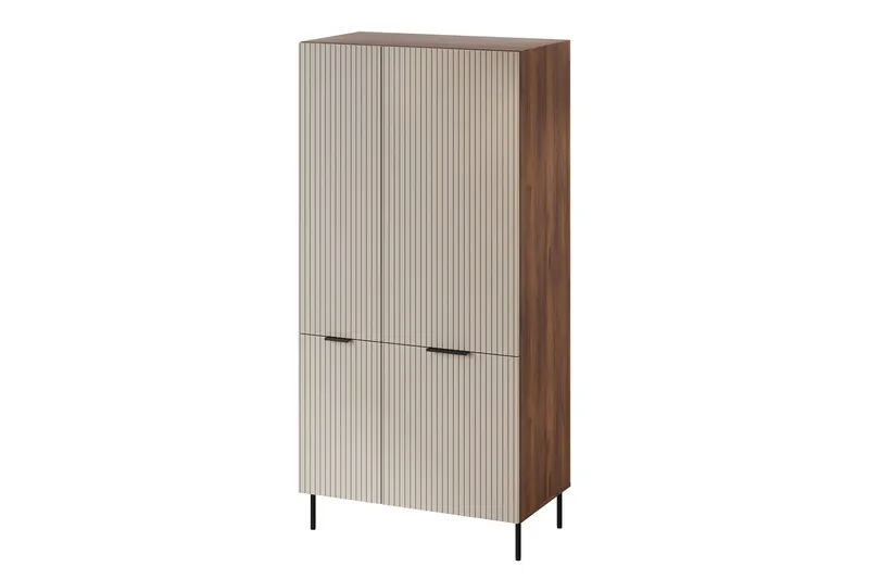 Fiesta Garderobeskap 90x186 cm, Brun/Beige