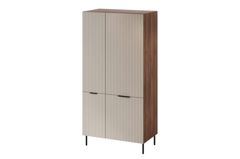 Fiesta Garderobeskap 90x186 cm, Brun/Beige