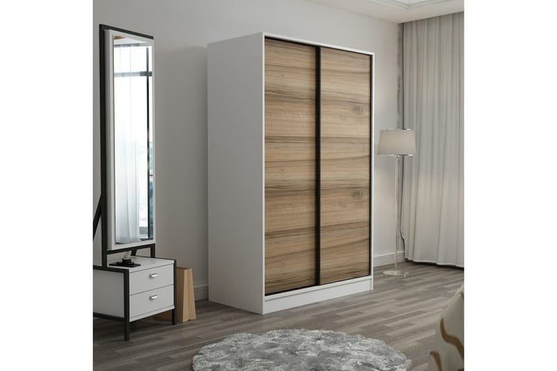 Fruitland Garderobe 120 cm - Brun/Hvit - Oppbevaring - Garderober & garderobesystem