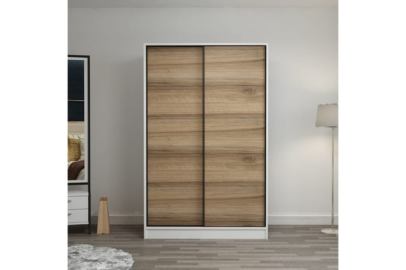 Fruitland Garderobe 120 cm, Brun/Hvit