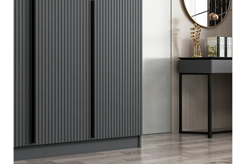 Fruitland Garderobe 135 cm - Antrasitt - Oppbevaring - Garderober & garderobesystem