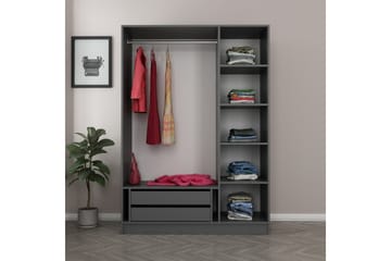 Fruitland Garderobe 135 cm - Antrasitt - Oppbevaring - Garderober & garderobesystem