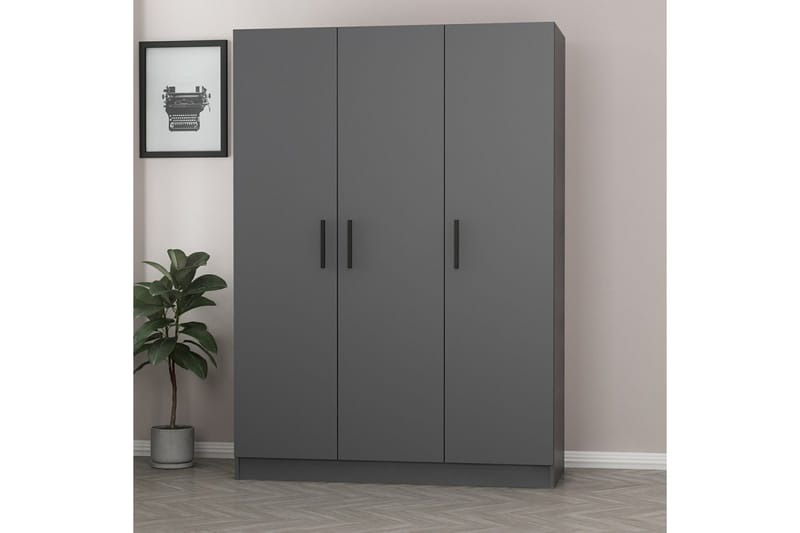 Fruitland Garderobe 135 cm - Antrasitt - Oppbevaring - Garderober & garderobesystem