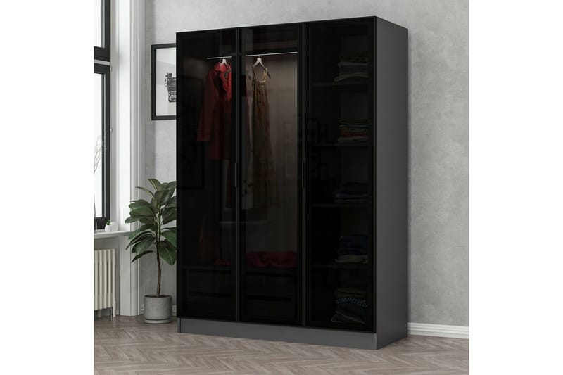 Fruitland Garderobe 135 cm, Antrasitt