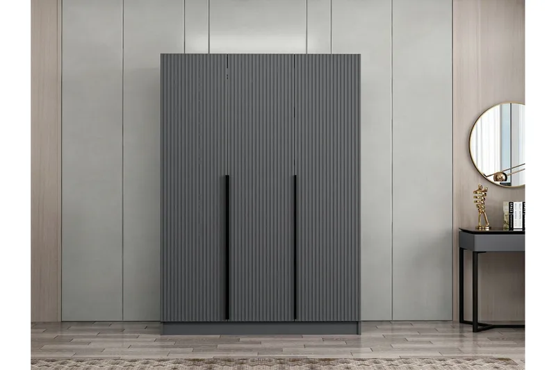 Fruitland Garderobe 135 cm - Antrasitt - Oppbevaring - Garderober & garderobesystem