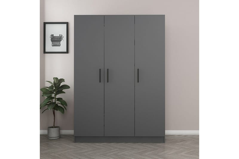 Fruitland Garderobe 135 cm - Antrasitt - Oppbevaring - Garderober & garderobesystem