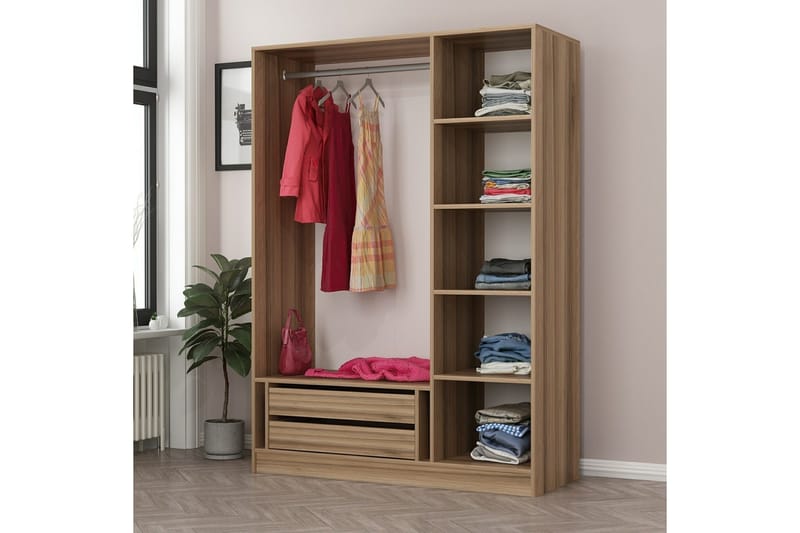 Fruitland Garderobe 135 cm - Eik - Oppbevaring - Garderober & garderobesystem