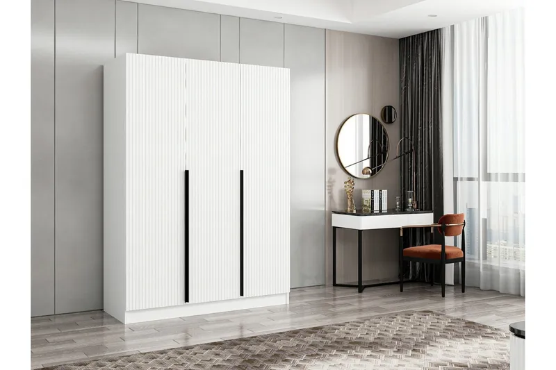 Fruitland Garderobe 135 cm, Hvit