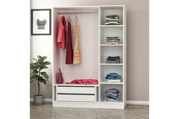 Fruitland Garderobe 135 cm - Hvit - Oppbevaring - Garderober & garderobesystem