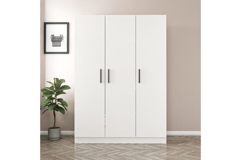 Fruitland Garderobe 135 cm - Hvit - Oppbevaring - Garderober & garderobesystem