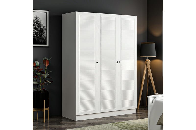 Fruitland Garderobe 135 cm - Hvit - Oppbevaring - Garderober & garderobesystem