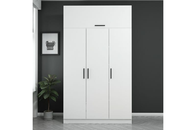 Fruitland Garderobe 135 cm, Hvit