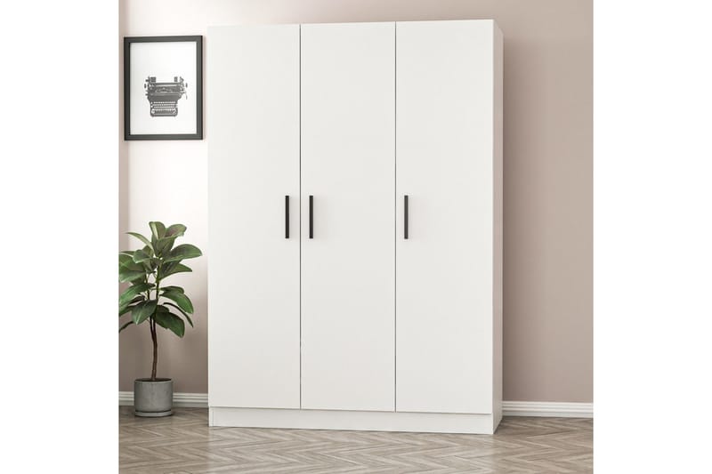 Fruitland Garderobe 135 cm - Hvit - Oppbevaring - Garderober & garderobesystem