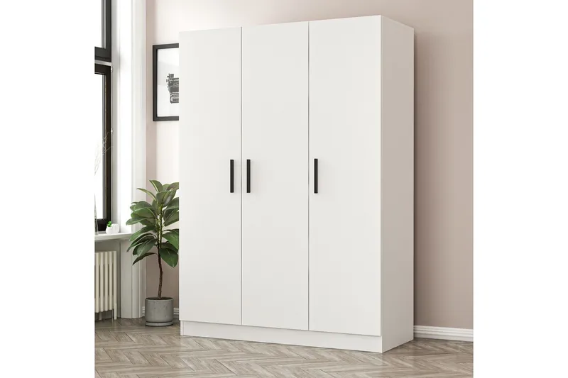 Fruitland Garderobe 135 cm i Malt Tre - Hvit - Oppbevaring - Garderober & garderobesystem