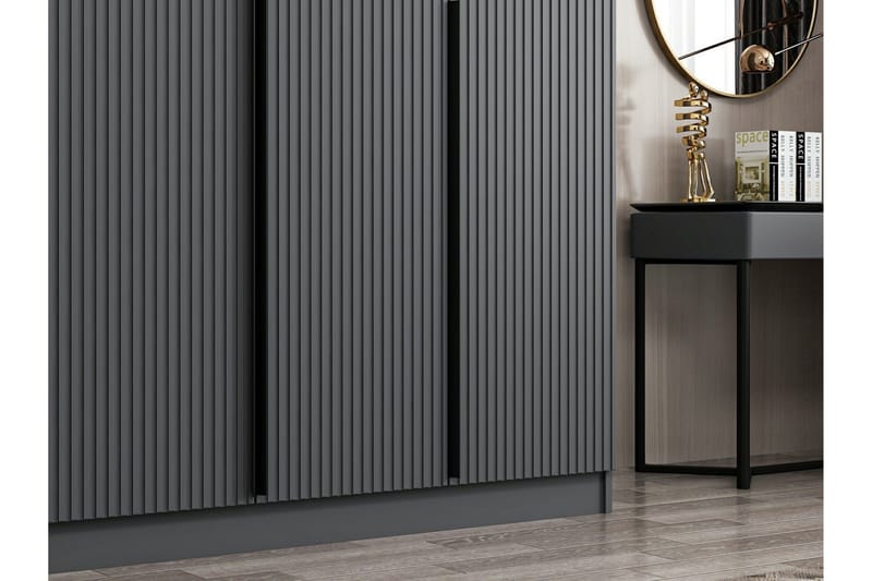 Fruitland Garderobe 180 cm - Antrasitt - Oppbevaring - Garderober & garderobesystem