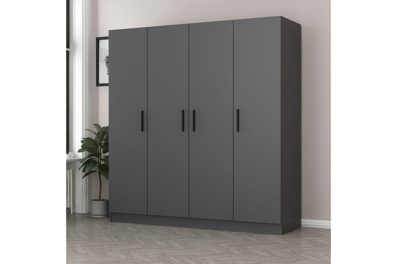 Fruitland Garderobe 180 cm - Antrasitt - Oppbevaring - Garderober & garderobesystem