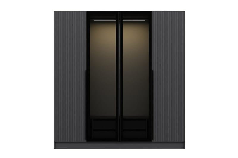 Fruitland Garderobe 180 cm - Antrasitt - Oppbevaring - Garderober & garderobesystem