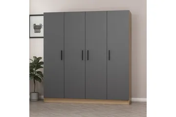 Fruitland Garderobe 180 cm - Antrasitt - Oppbevaring - Garderober & garderobesystem