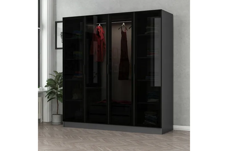 Fruitland Garderobe 180 cm, Antrasitt