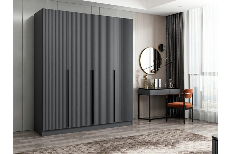 Fruitland Garderobe 180 cm - Antrasitt - Oppbevaring - Garderober & garderobesystem