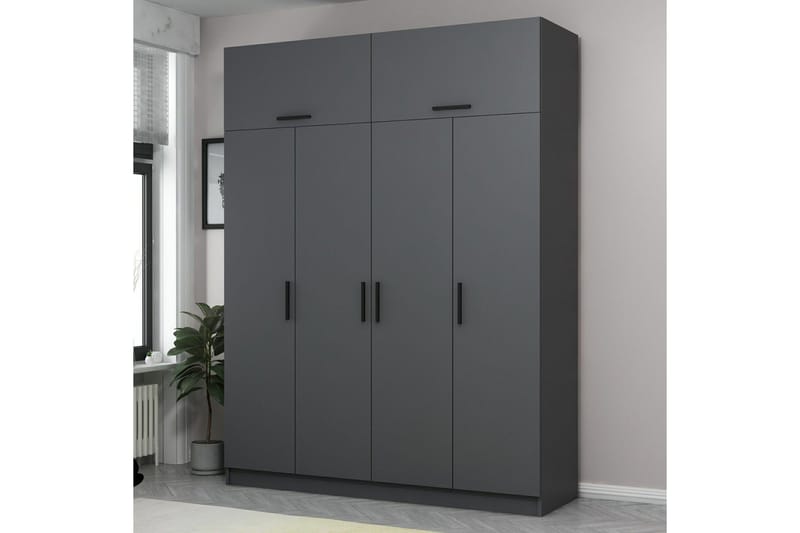Fruitland Garderobe 180 cm, Antrasitt