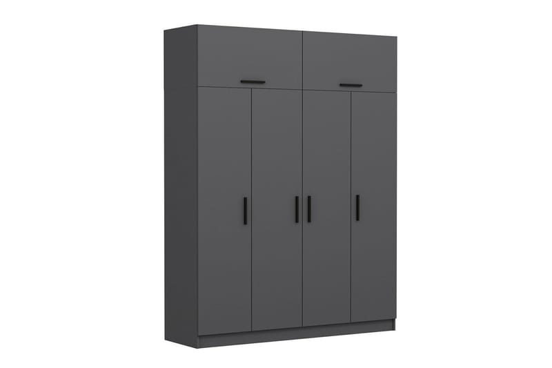 Fruitland Garderobe 180 cm - Antrasitt - Oppbevaring - Garderober & garderobesystem
