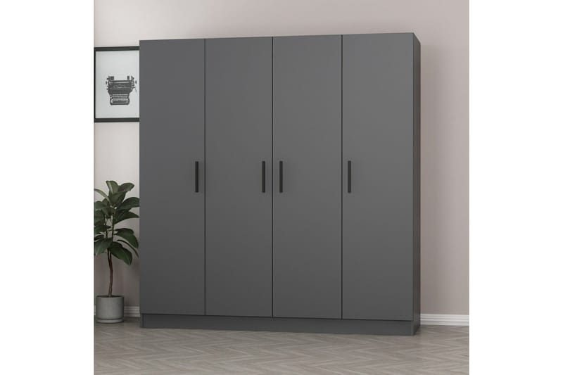 Fruitland Garderobe 180 cm - Antrasitt - Oppbevaring - Garderober & garderobesystem